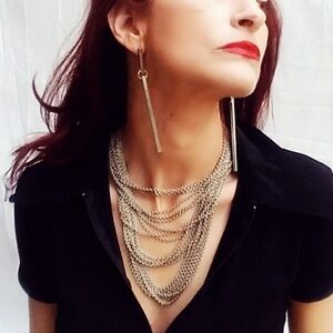 Vintage Silver Multi-Chain Necklace (900)